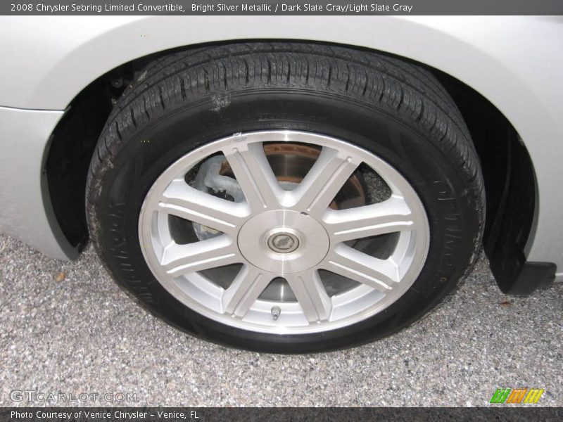 Bright Silver Metallic / Dark Slate Gray/Light Slate Gray 2008 Chrysler Sebring Limited Convertible