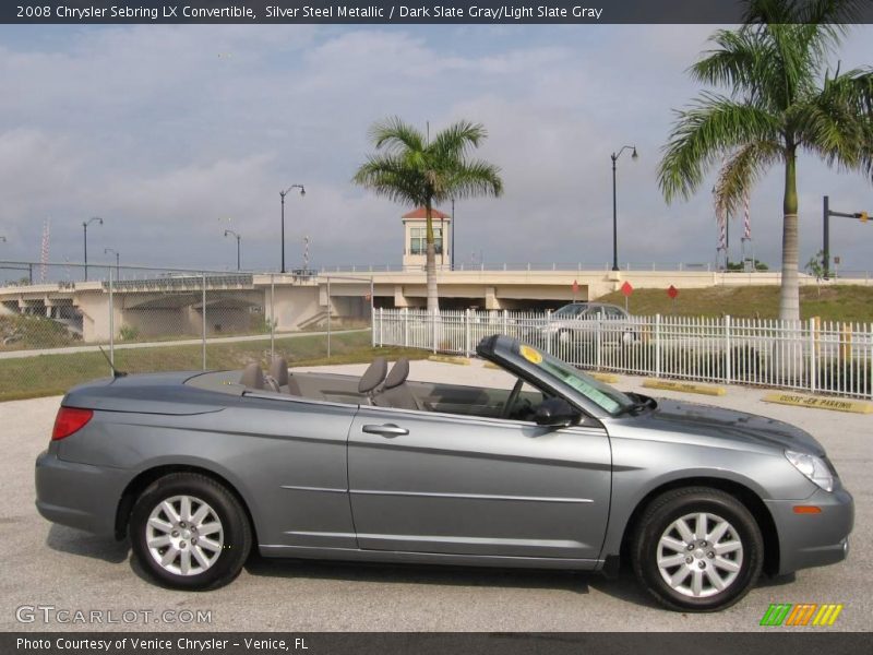 Silver Steel Metallic / Dark Slate Gray/Light Slate Gray 2008 Chrysler Sebring LX Convertible