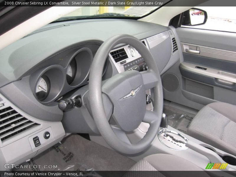 Silver Steel Metallic / Dark Slate Gray/Light Slate Gray 2008 Chrysler Sebring LX Convertible