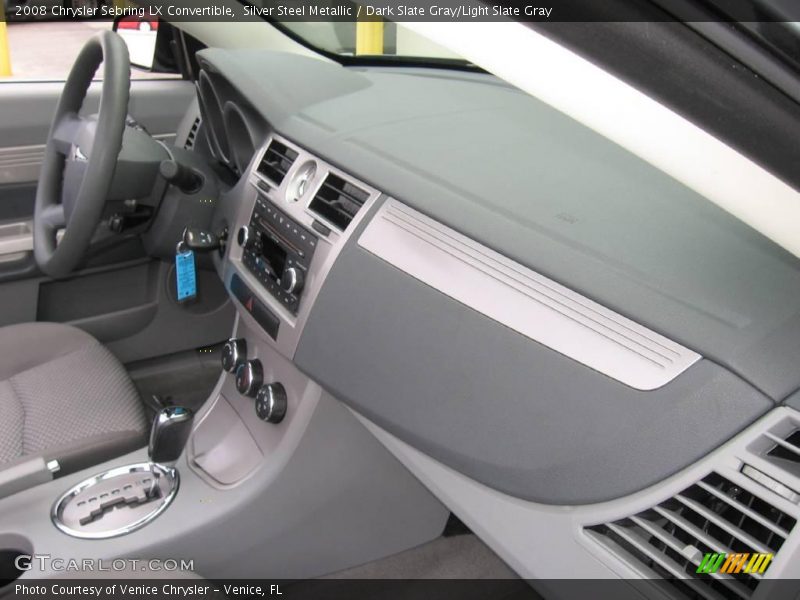 Silver Steel Metallic / Dark Slate Gray/Light Slate Gray 2008 Chrysler Sebring LX Convertible