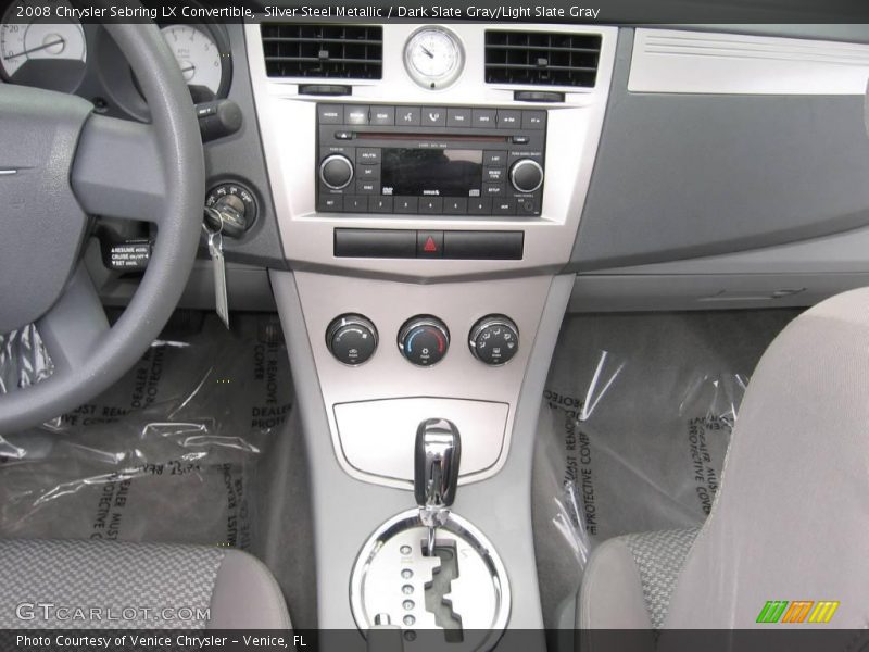 Silver Steel Metallic / Dark Slate Gray/Light Slate Gray 2008 Chrysler Sebring LX Convertible