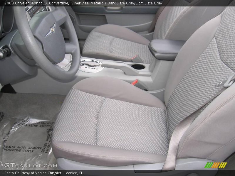 Silver Steel Metallic / Dark Slate Gray/Light Slate Gray 2008 Chrysler Sebring LX Convertible
