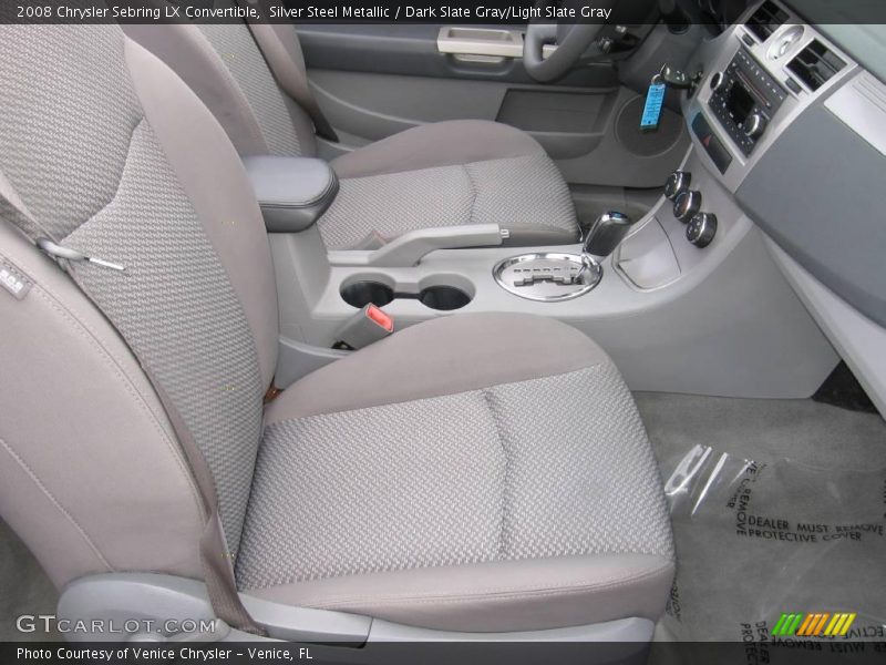 Silver Steel Metallic / Dark Slate Gray/Light Slate Gray 2008 Chrysler Sebring LX Convertible