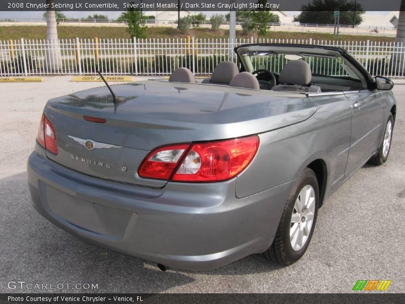 Silver Steel Metallic / Dark Slate Gray/Light Slate Gray 2008 Chrysler Sebring LX Convertible