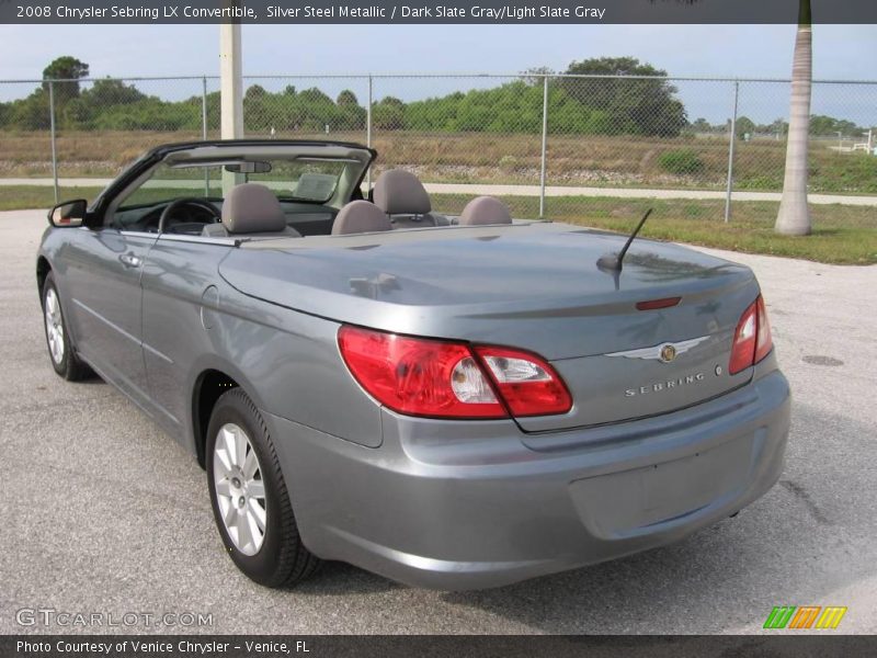 Silver Steel Metallic / Dark Slate Gray/Light Slate Gray 2008 Chrysler Sebring LX Convertible