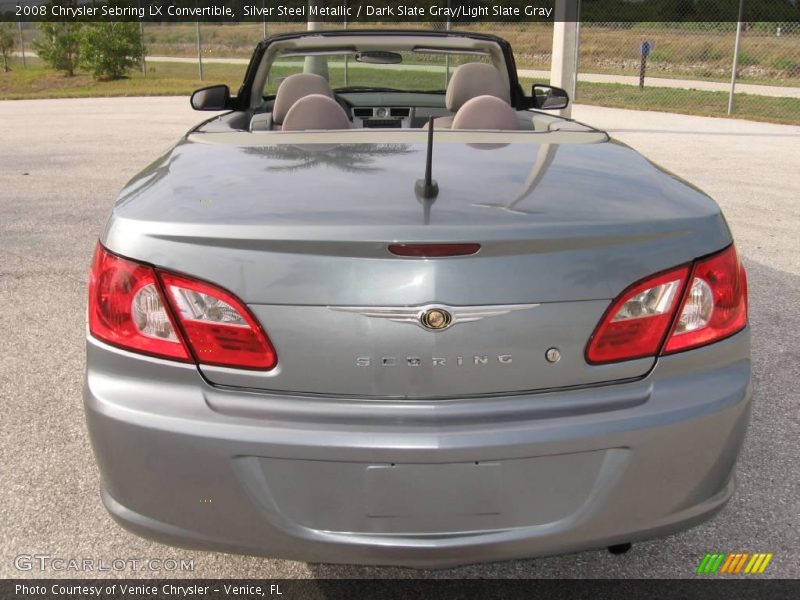 Silver Steel Metallic / Dark Slate Gray/Light Slate Gray 2008 Chrysler Sebring LX Convertible