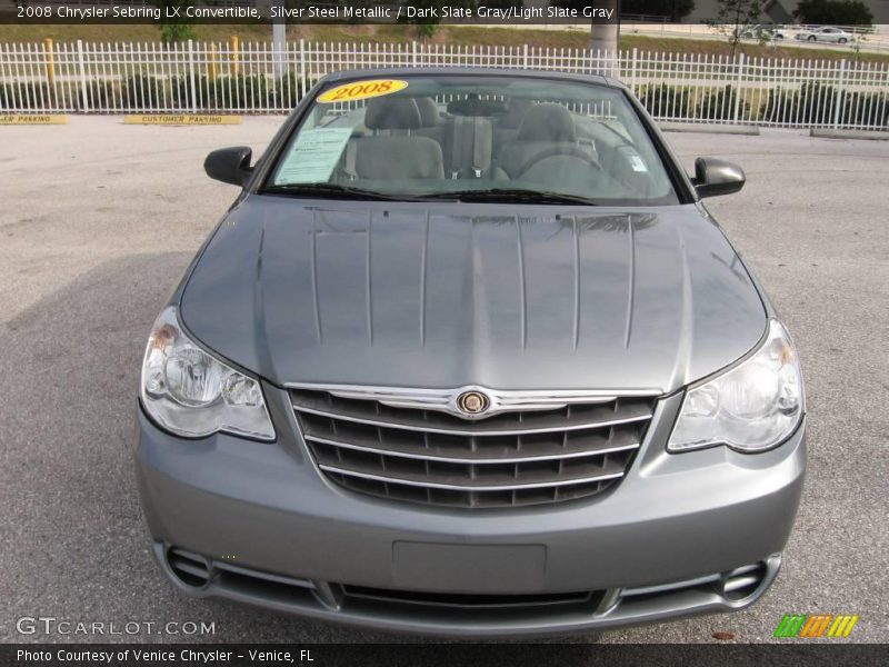 Silver Steel Metallic / Dark Slate Gray/Light Slate Gray 2008 Chrysler Sebring LX Convertible