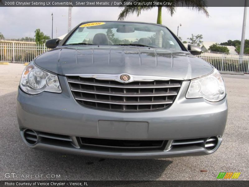 Silver Steel Metallic / Dark Slate Gray/Light Slate Gray 2008 Chrysler Sebring LX Convertible