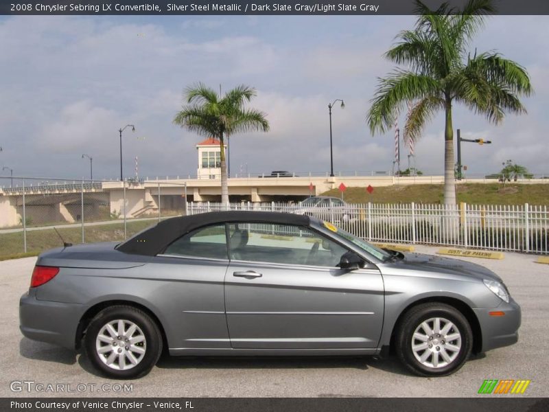 Silver Steel Metallic / Dark Slate Gray/Light Slate Gray 2008 Chrysler Sebring LX Convertible