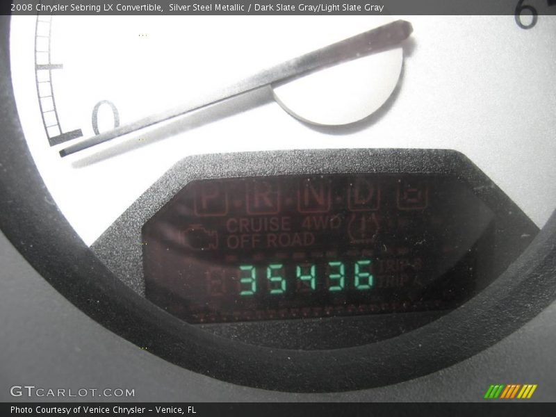 Silver Steel Metallic / Dark Slate Gray/Light Slate Gray 2008 Chrysler Sebring LX Convertible
