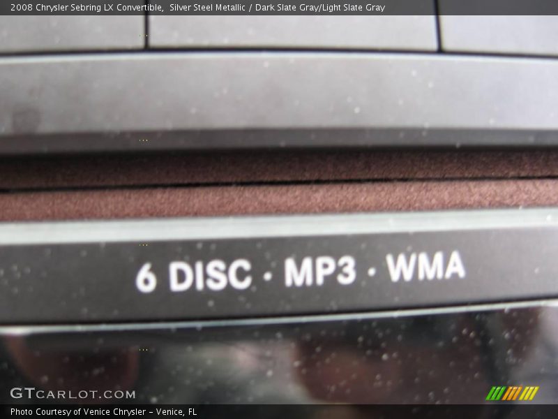 Silver Steel Metallic / Dark Slate Gray/Light Slate Gray 2008 Chrysler Sebring LX Convertible