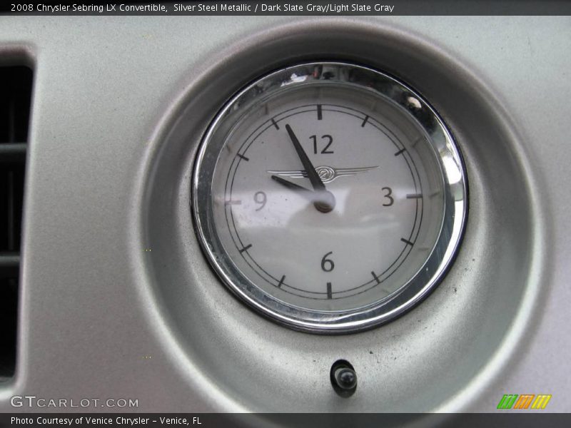 Silver Steel Metallic / Dark Slate Gray/Light Slate Gray 2008 Chrysler Sebring LX Convertible