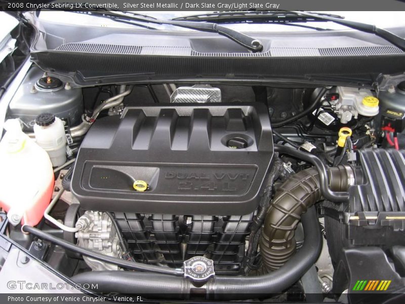 Silver Steel Metallic / Dark Slate Gray/Light Slate Gray 2008 Chrysler Sebring LX Convertible