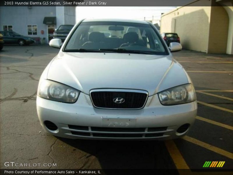 Silver Pewter / Dark Gray 2003 Hyundai Elantra GLS Sedan