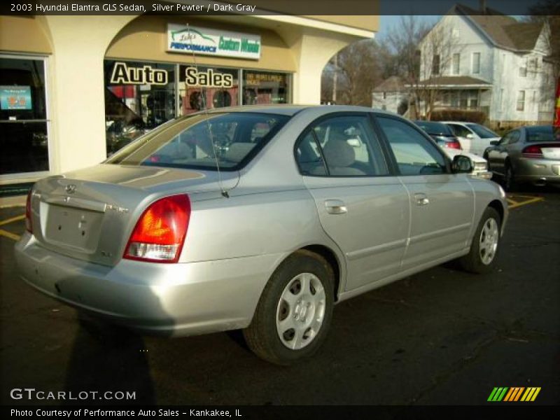 Silver Pewter / Dark Gray 2003 Hyundai Elantra GLS Sedan