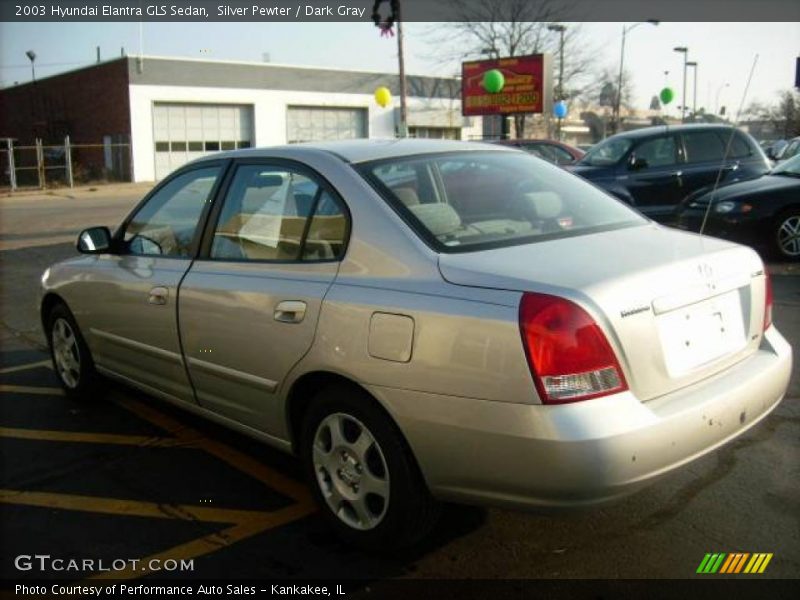 Silver Pewter / Dark Gray 2003 Hyundai Elantra GLS Sedan