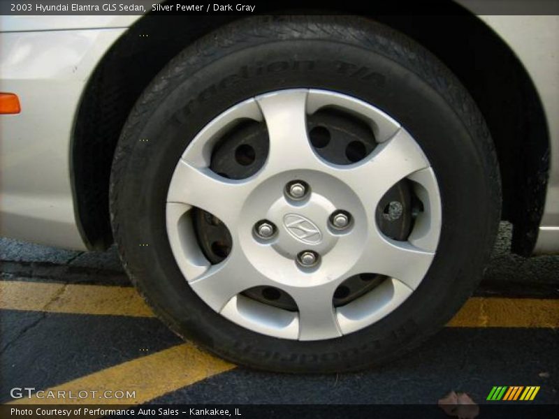 Silver Pewter / Dark Gray 2003 Hyundai Elantra GLS Sedan