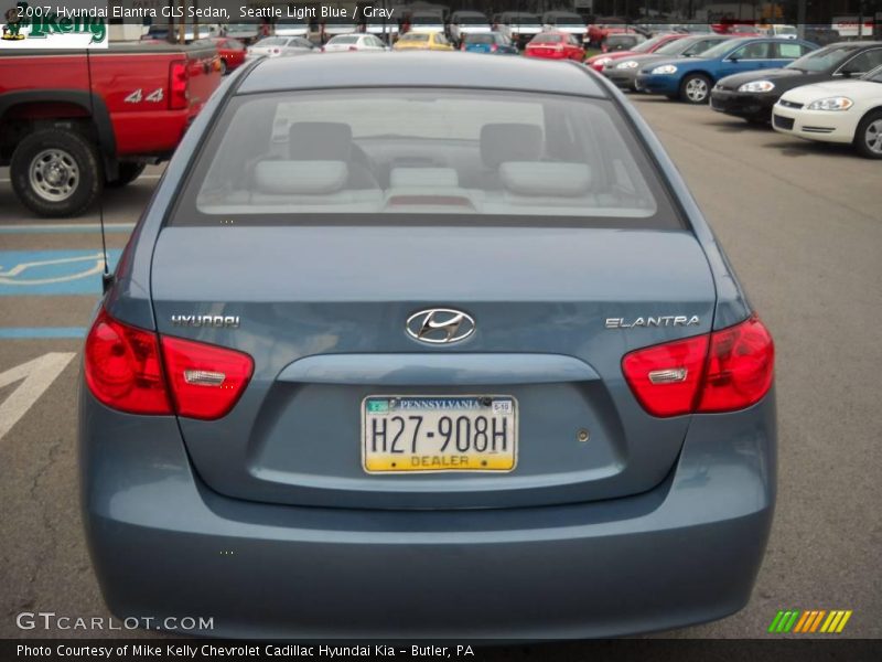 Seattle Light Blue / Gray 2007 Hyundai Elantra GLS Sedan