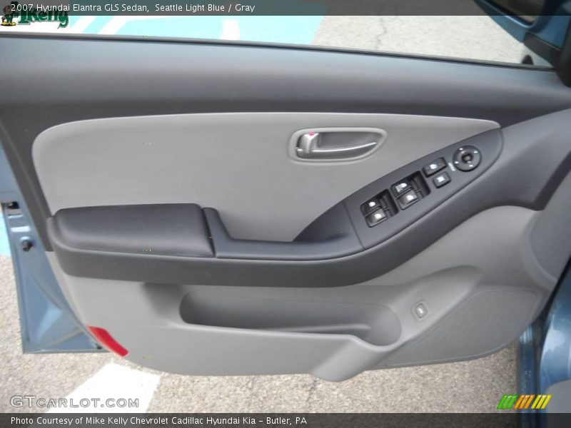 Seattle Light Blue / Gray 2007 Hyundai Elantra GLS Sedan