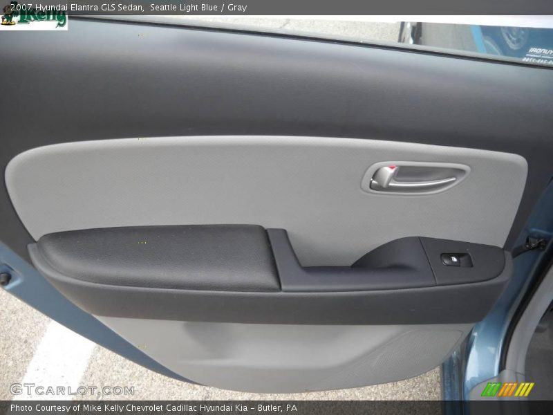 Seattle Light Blue / Gray 2007 Hyundai Elantra GLS Sedan