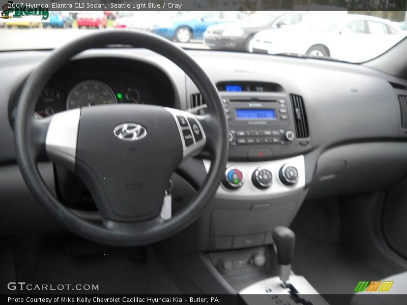 Seattle Light Blue / Gray 2007 Hyundai Elantra GLS Sedan