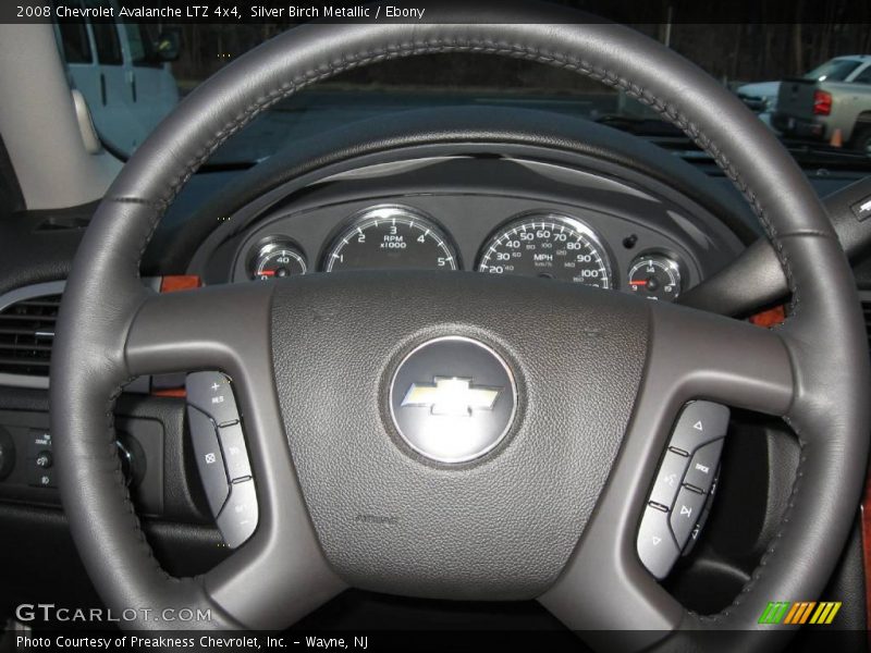 Silver Birch Metallic / Ebony 2008 Chevrolet Avalanche LTZ 4x4