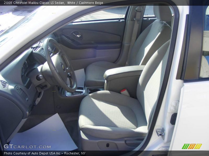 White / Cashmere Beige 2008 Chevrolet Malibu Classic LS Sedan