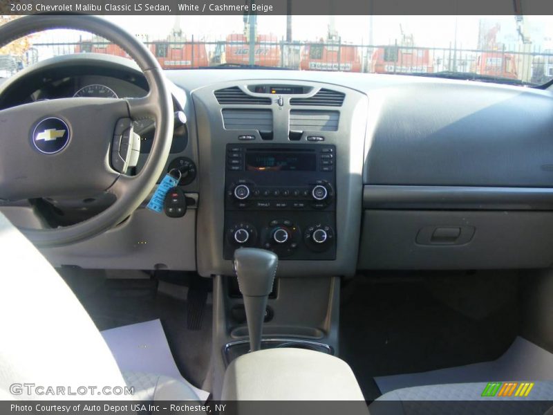 White / Cashmere Beige 2008 Chevrolet Malibu Classic LS Sedan