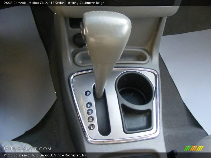 White / Cashmere Beige 2008 Chevrolet Malibu Classic LS Sedan