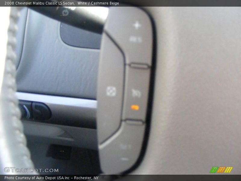 White / Cashmere Beige 2008 Chevrolet Malibu Classic LS Sedan