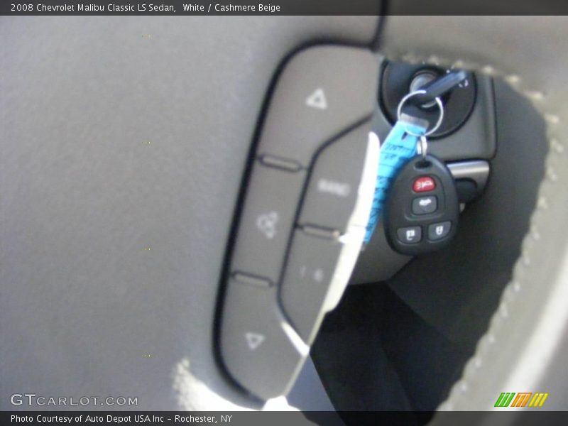 White / Cashmere Beige 2008 Chevrolet Malibu Classic LS Sedan