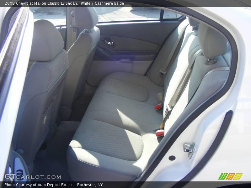 White / Cashmere Beige 2008 Chevrolet Malibu Classic LS Sedan