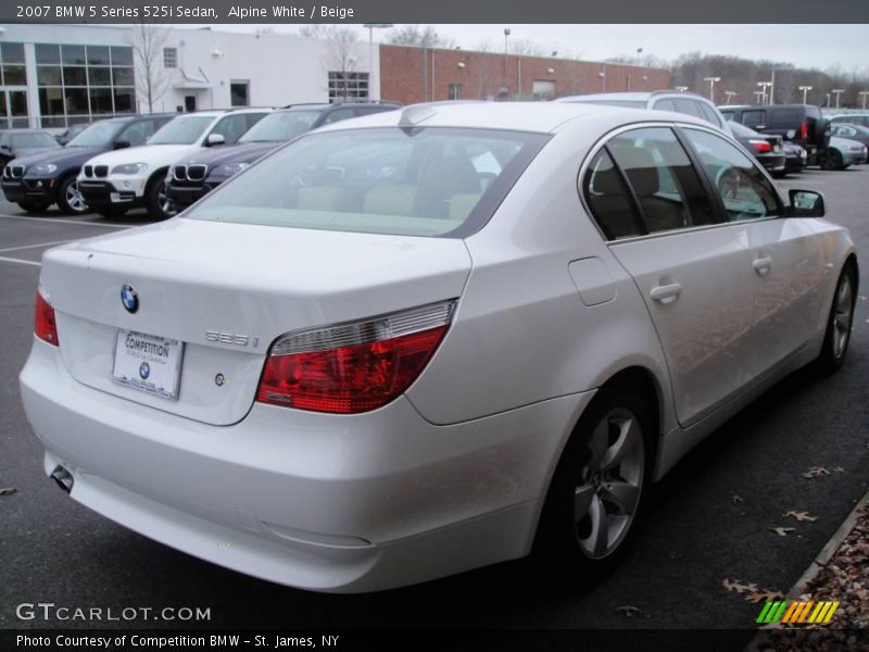 Alpine White / Beige 2007 BMW 5 Series 525i Sedan