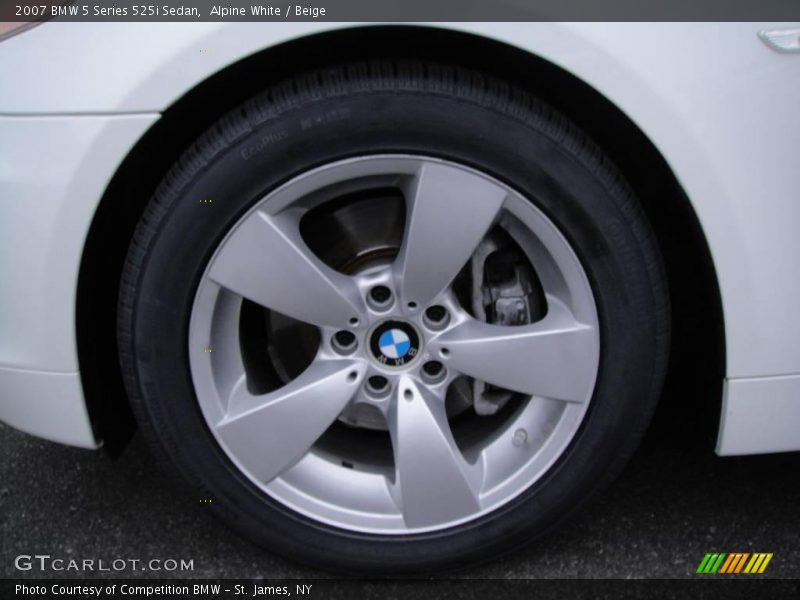 Alpine White / Beige 2007 BMW 5 Series 525i Sedan