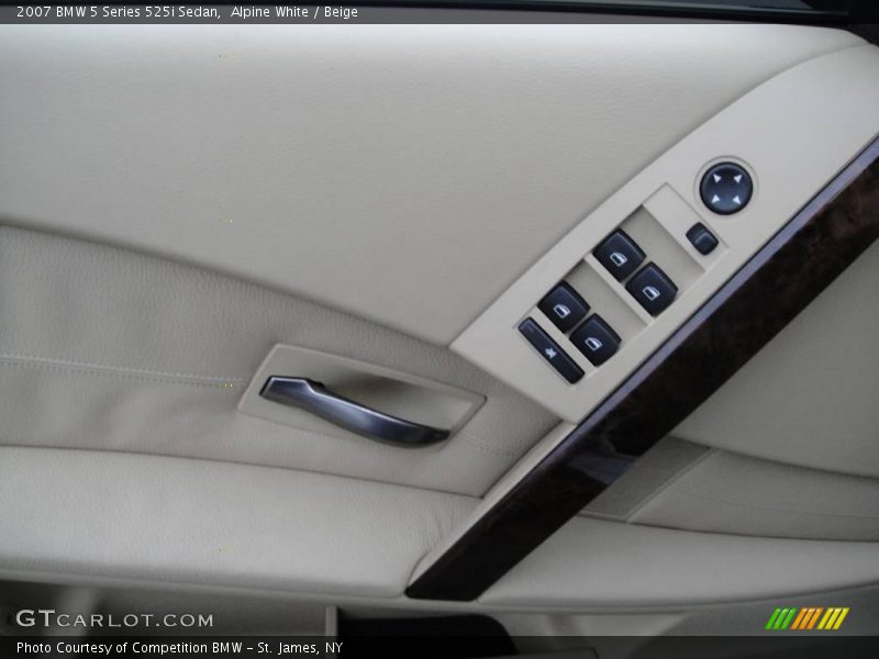 Alpine White / Beige 2007 BMW 5 Series 525i Sedan