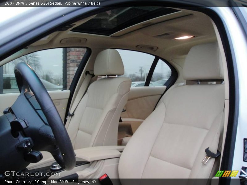 Alpine White / Beige 2007 BMW 5 Series 525i Sedan