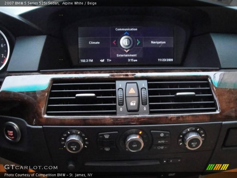 Alpine White / Beige 2007 BMW 5 Series 525i Sedan