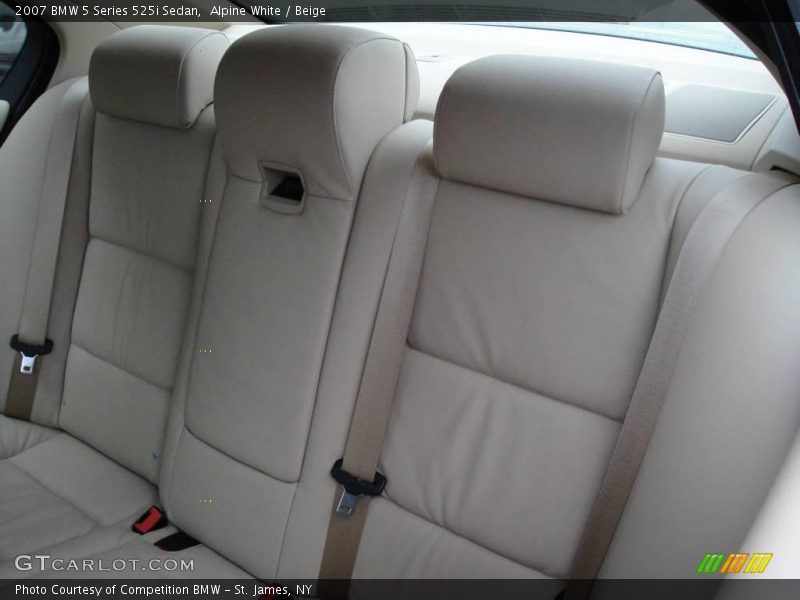 Alpine White / Beige 2007 BMW 5 Series 525i Sedan