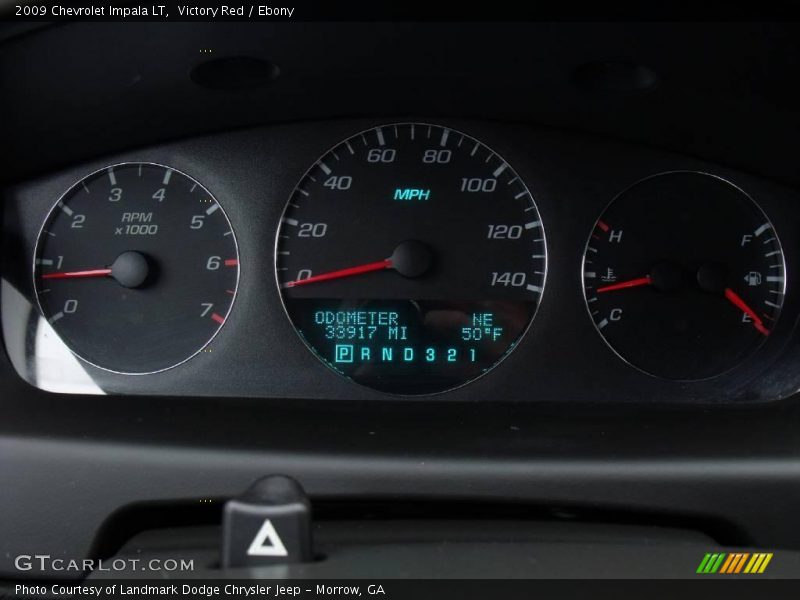 Victory Red / Ebony 2009 Chevrolet Impala LT