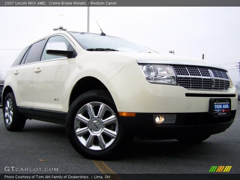 Creme Brulee Metallic / Medium Camel 2007 Lincoln MKX AWD