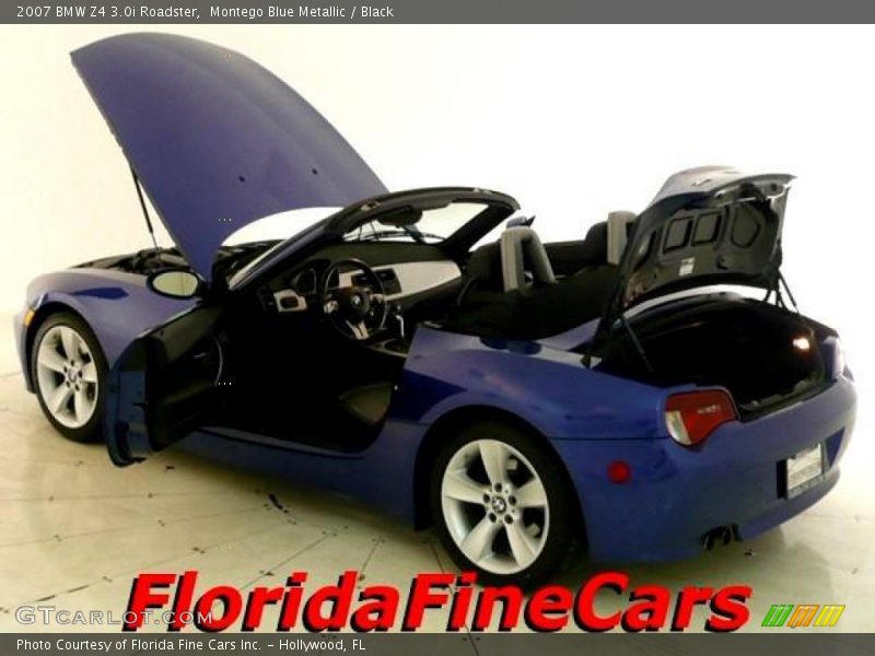 Montego Blue Metallic / Black 2007 BMW Z4 3.0i Roadster