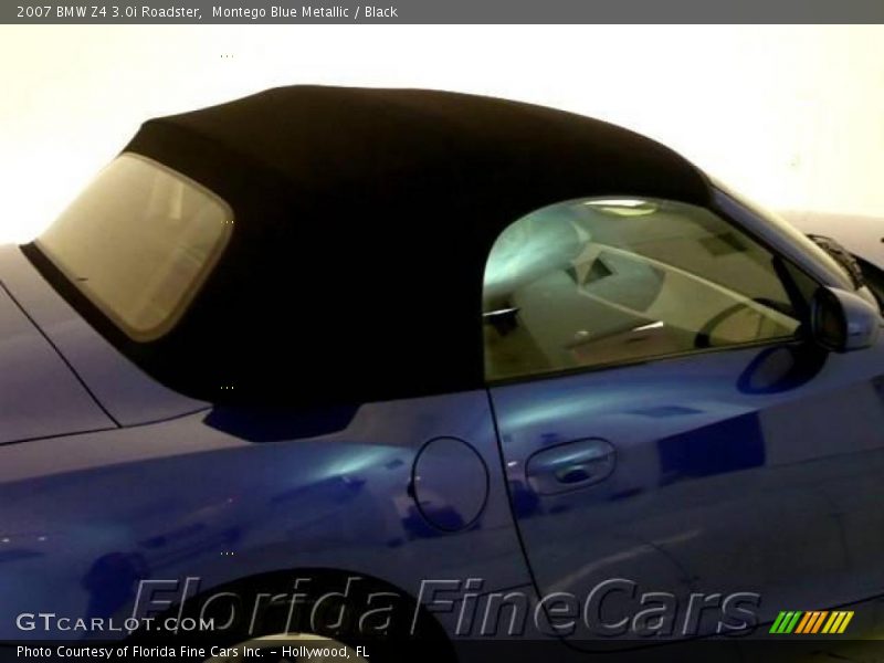 Montego Blue Metallic / Black 2007 BMW Z4 3.0i Roadster