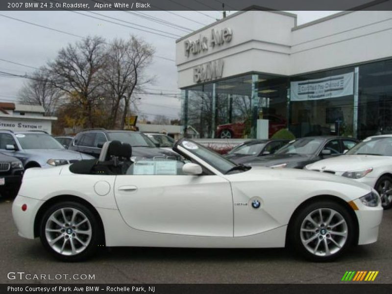 Alpine White / Black 2007 BMW Z4 3.0i Roadster