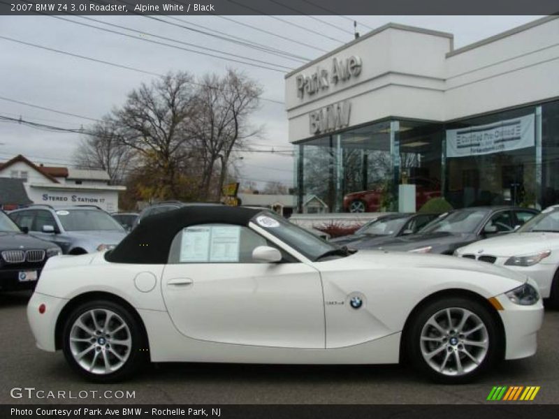 Alpine White / Black 2007 BMW Z4 3.0i Roadster
