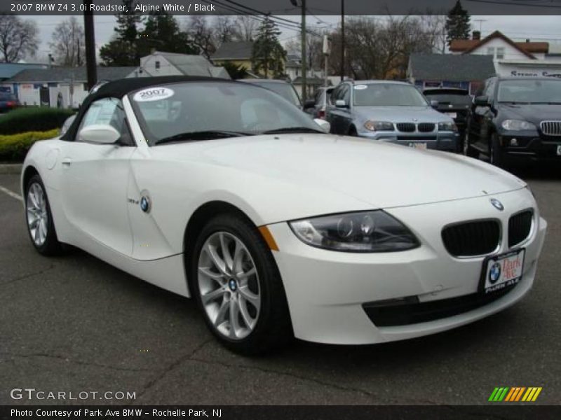 Alpine White / Black 2007 BMW Z4 3.0i Roadster