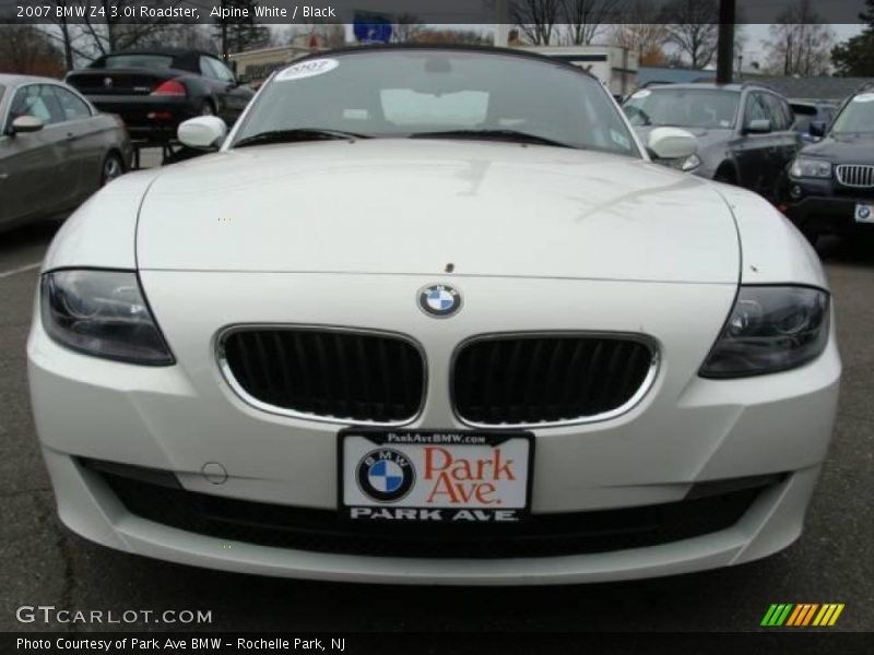 Alpine White / Black 2007 BMW Z4 3.0i Roadster