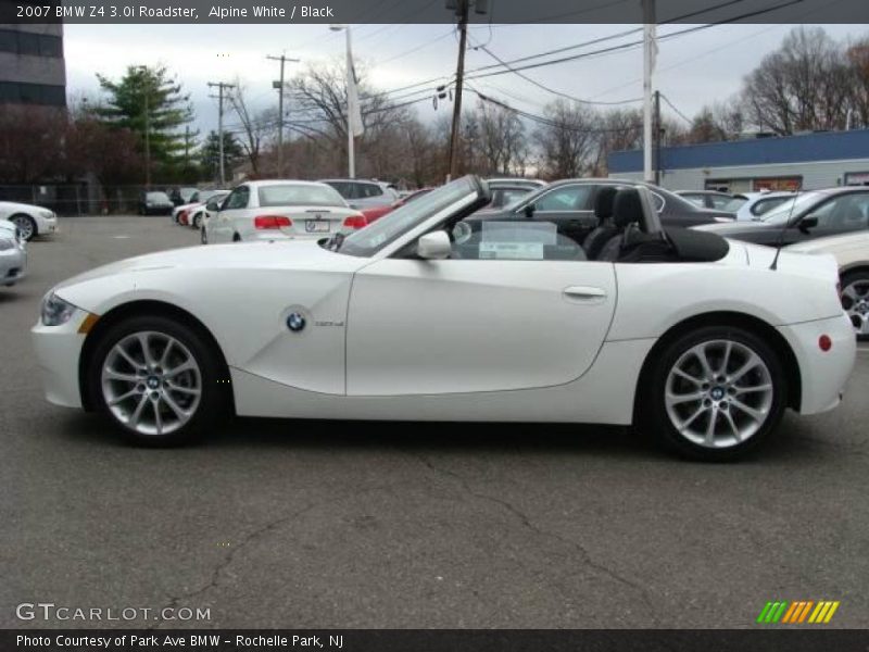 Alpine White / Black 2007 BMW Z4 3.0i Roadster
