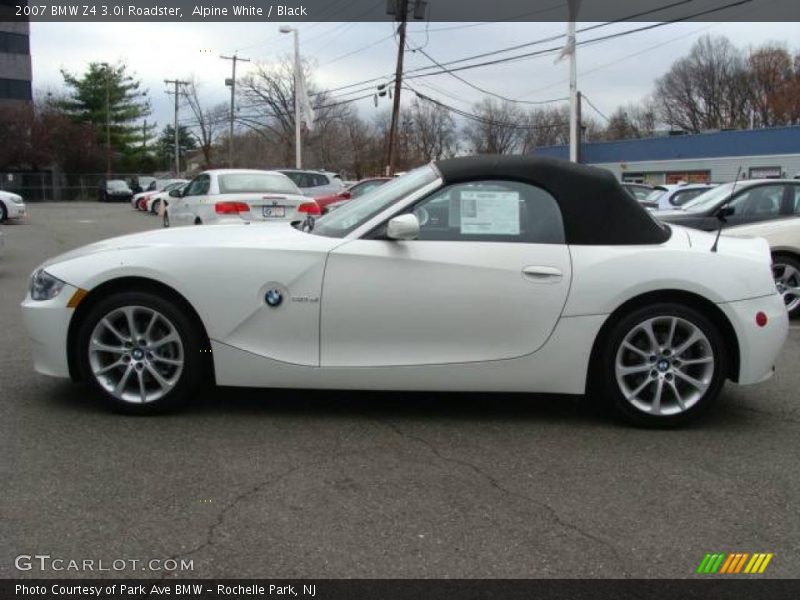 Alpine White / Black 2007 BMW Z4 3.0i Roadster