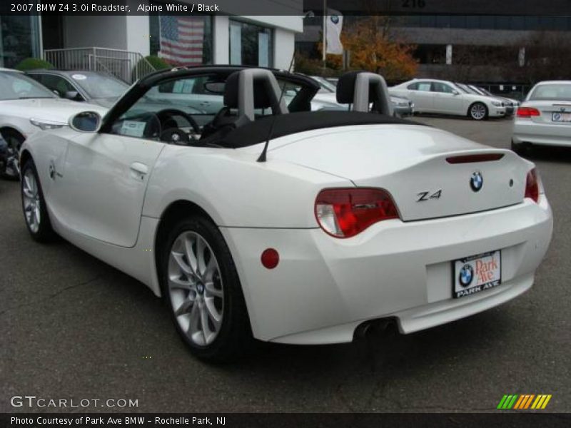 Alpine White / Black 2007 BMW Z4 3.0i Roadster