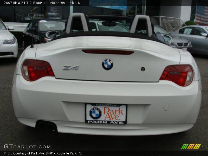 Alpine White / Black 2007 BMW Z4 3.0i Roadster
